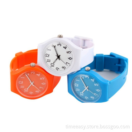 Fashion Plastic Watch with Colors for Men and Women